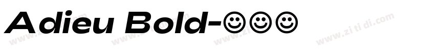 Adieu Bold字体转换